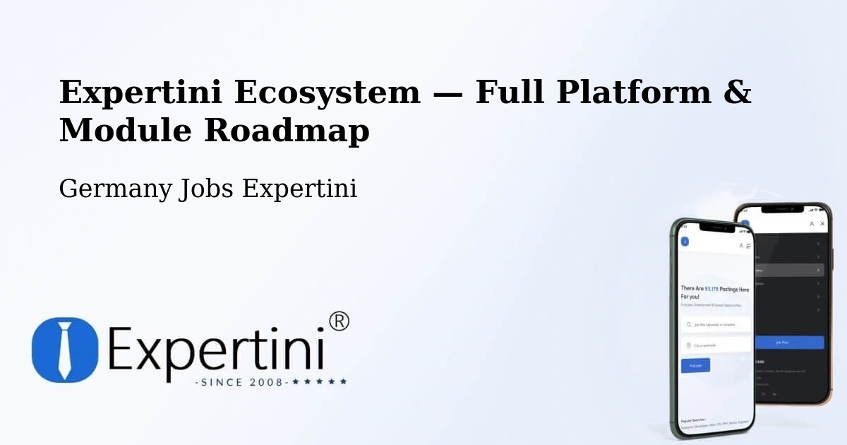 Expertini Ecosystem — Full Platform & Module Roadmap – Behringen