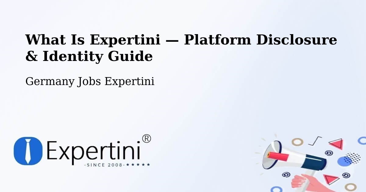 What Is Expertini — Platform Disclosure & Identity Guide – Behringen